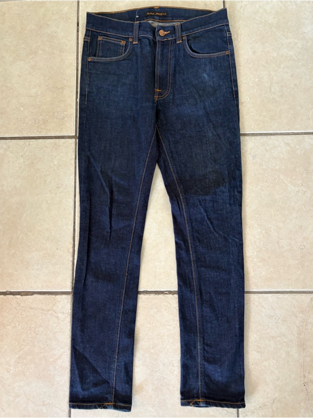 Nudie Jeans Lean Dean Blue Denim Jeans Size 31/32